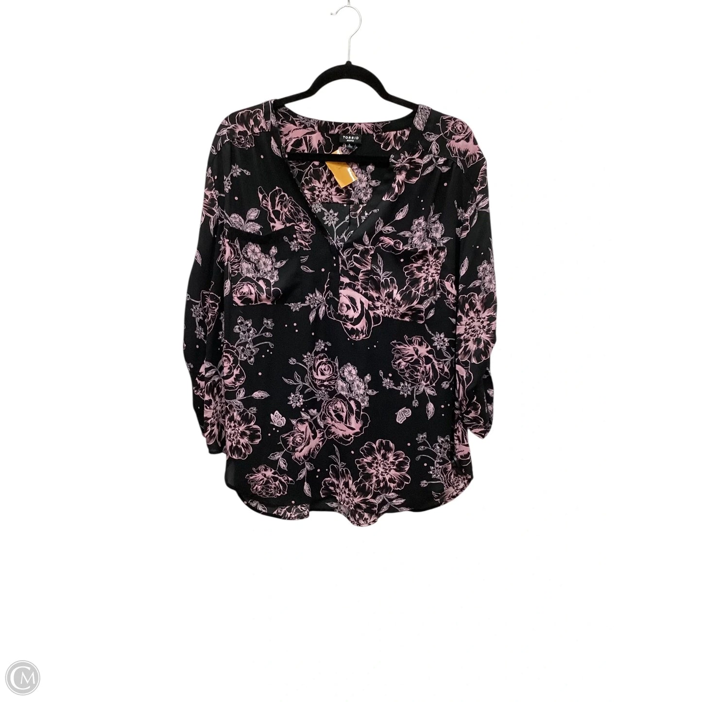 Top Long Sleeve By Torrid In Black, Size: 2x