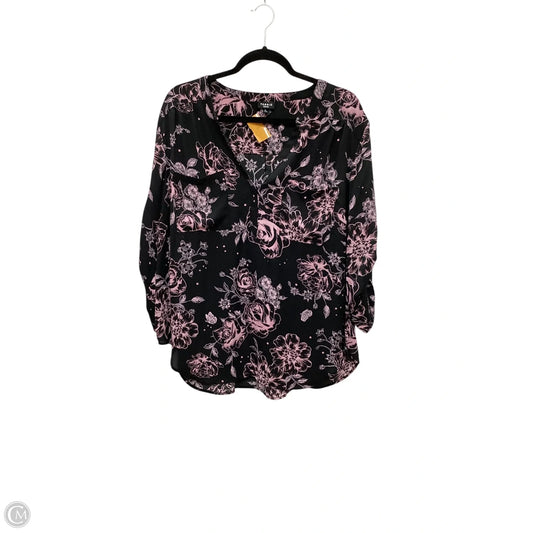 Top Long Sleeve By Torrid In Black, Size: 2x