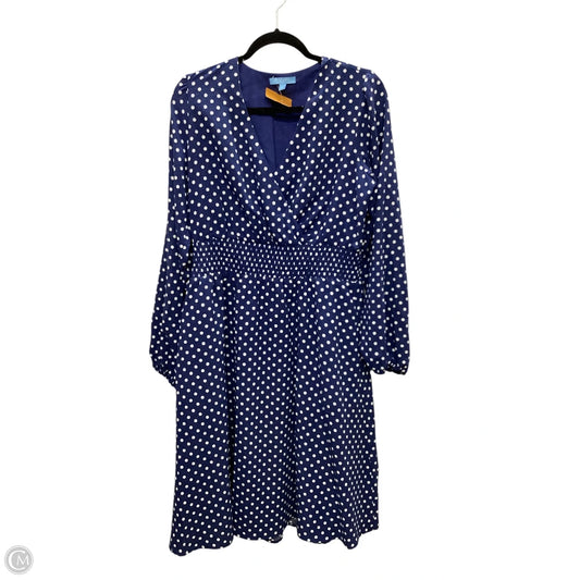 Dress Casual Short By Draper James Rsvp In Polkadot Pattern, Size: L