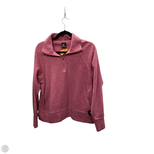 Athletic Jacket By Nike Apparel In Pink, Size: M