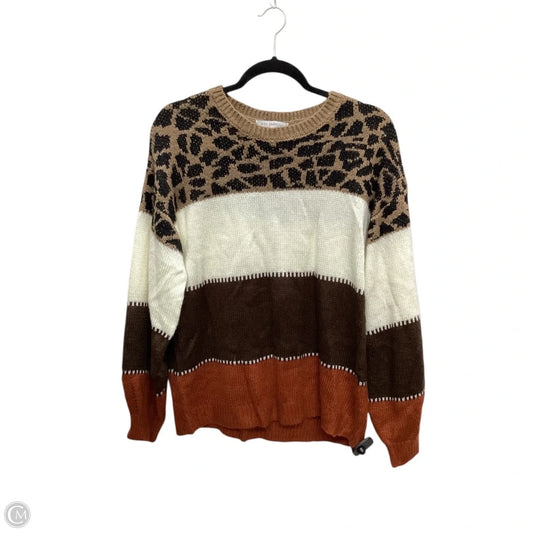 Sweater By Miss Sparkling In Animal Print, Size: M
