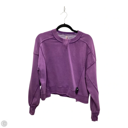 Top Long Sleeve By Free People In Purple, Size: Xs