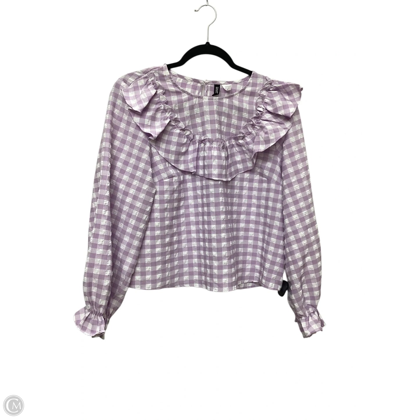 Blouse Long Sleeve By Divided In Purple, Size: M