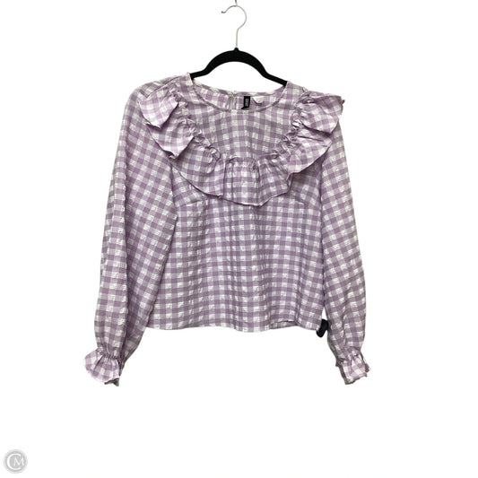 Blouse Long Sleeve By Divided In Purple, Size: M