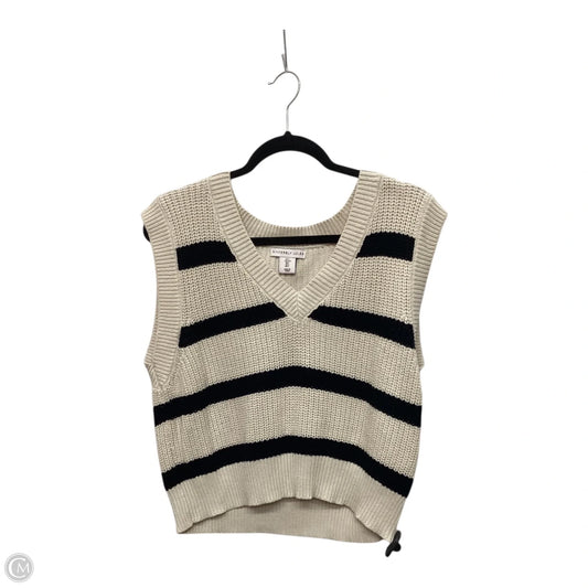 Vest Sweater By Sincerely Jules In Striped Pattern, Size: L