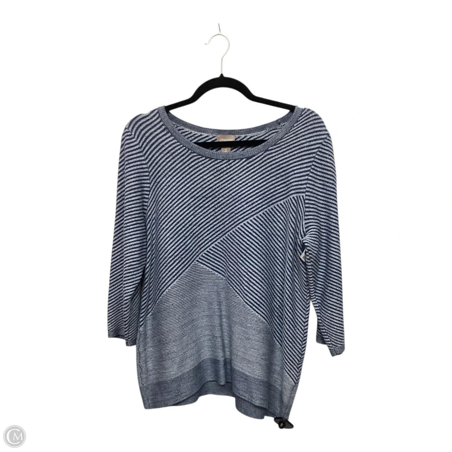 Top Long Sleeve By Chicos In Blue, Size: L