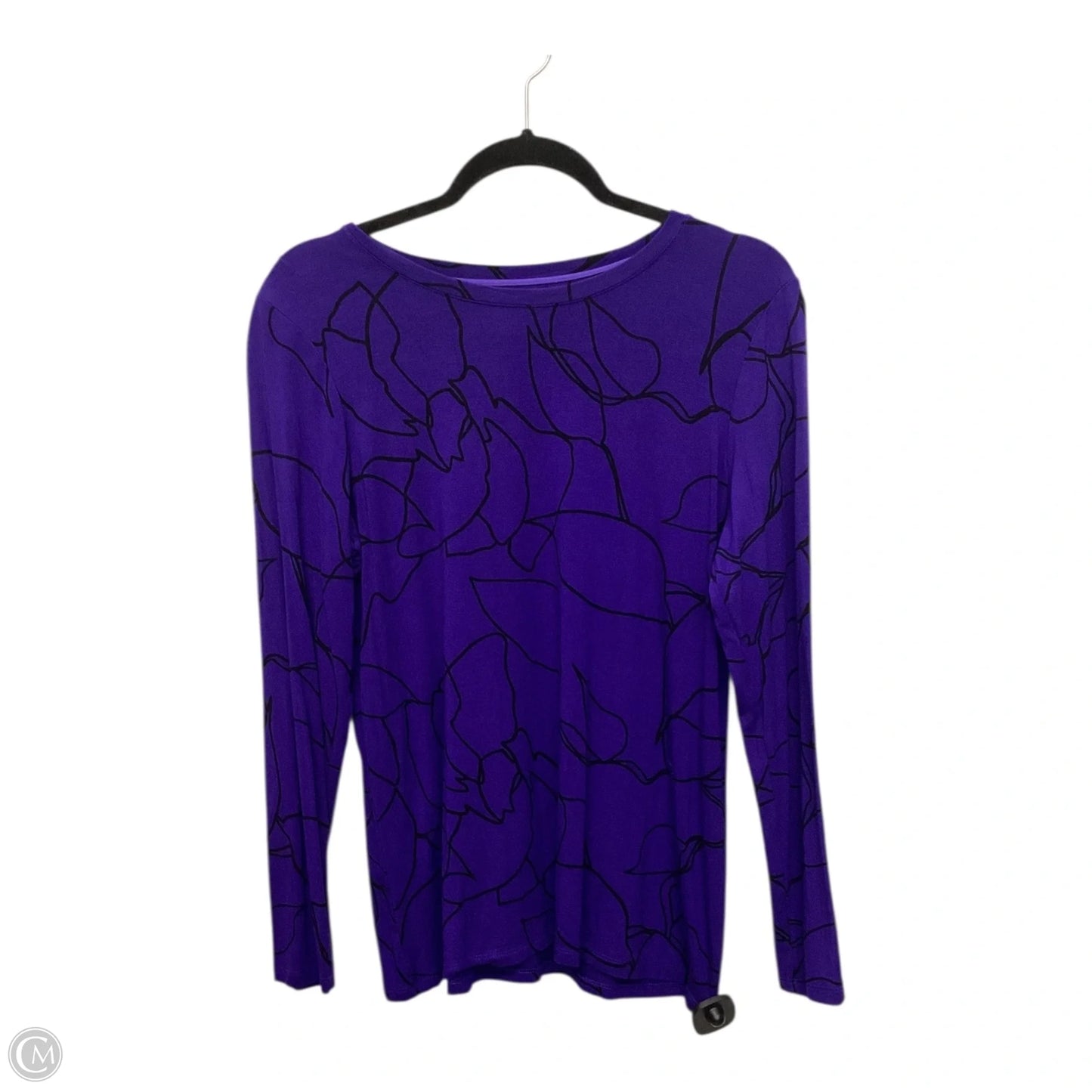 Top Long Sleeve By Chicos In Blue, Size: M