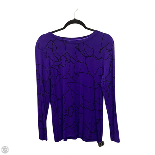 Top Long Sleeve By Chicos In Blue, Size: M