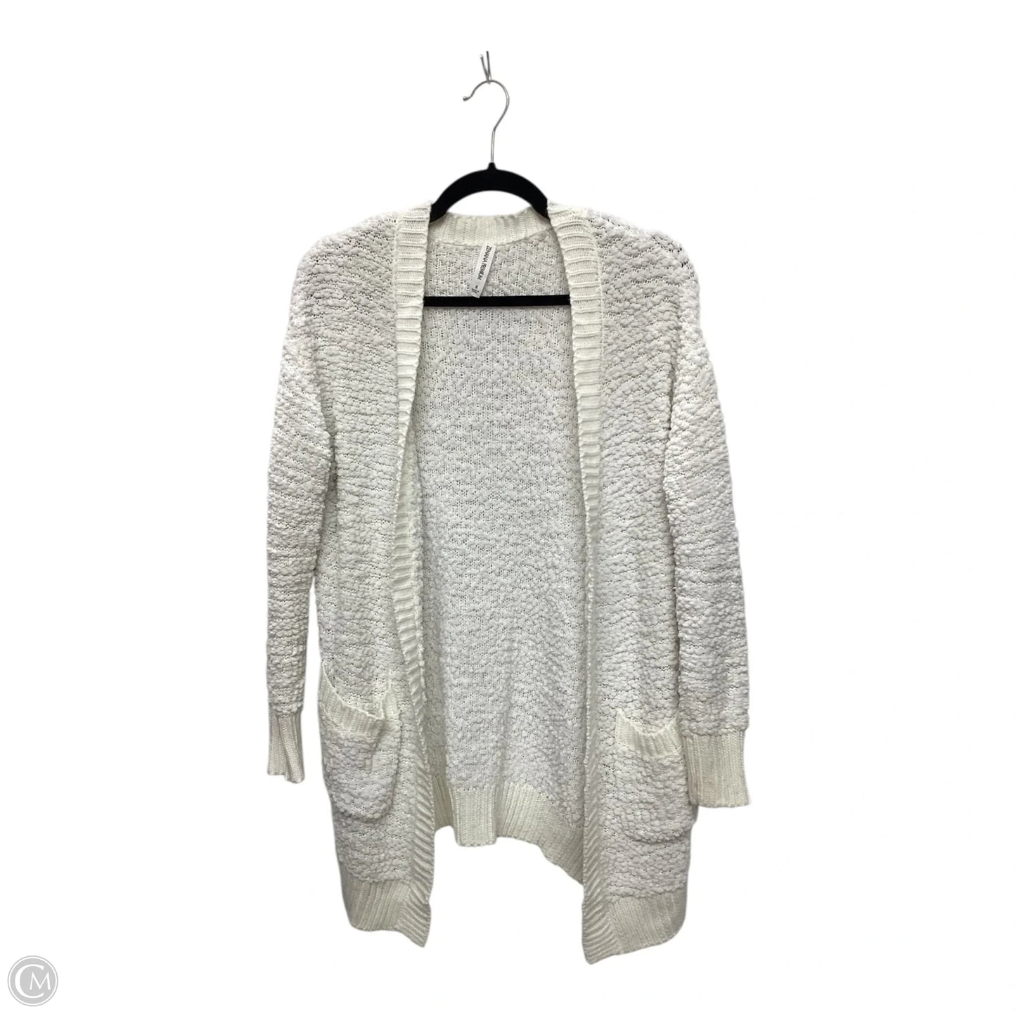 Sweater Cardigan By Zenana Outfitters In White, Size: S