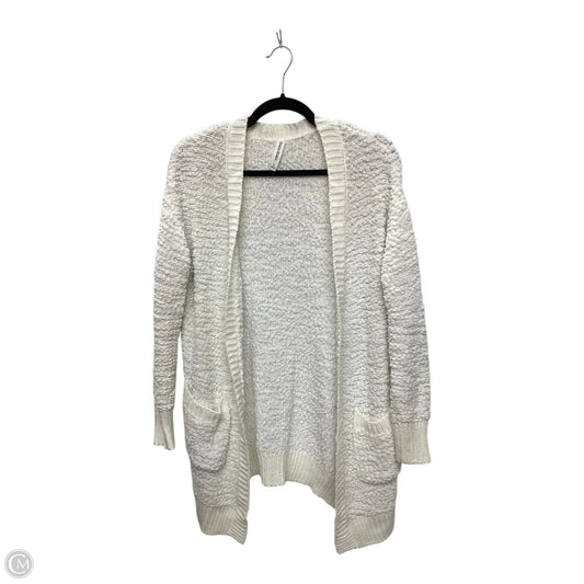 Sweater Cardigan By Zenana Outfitters In White, Size: S