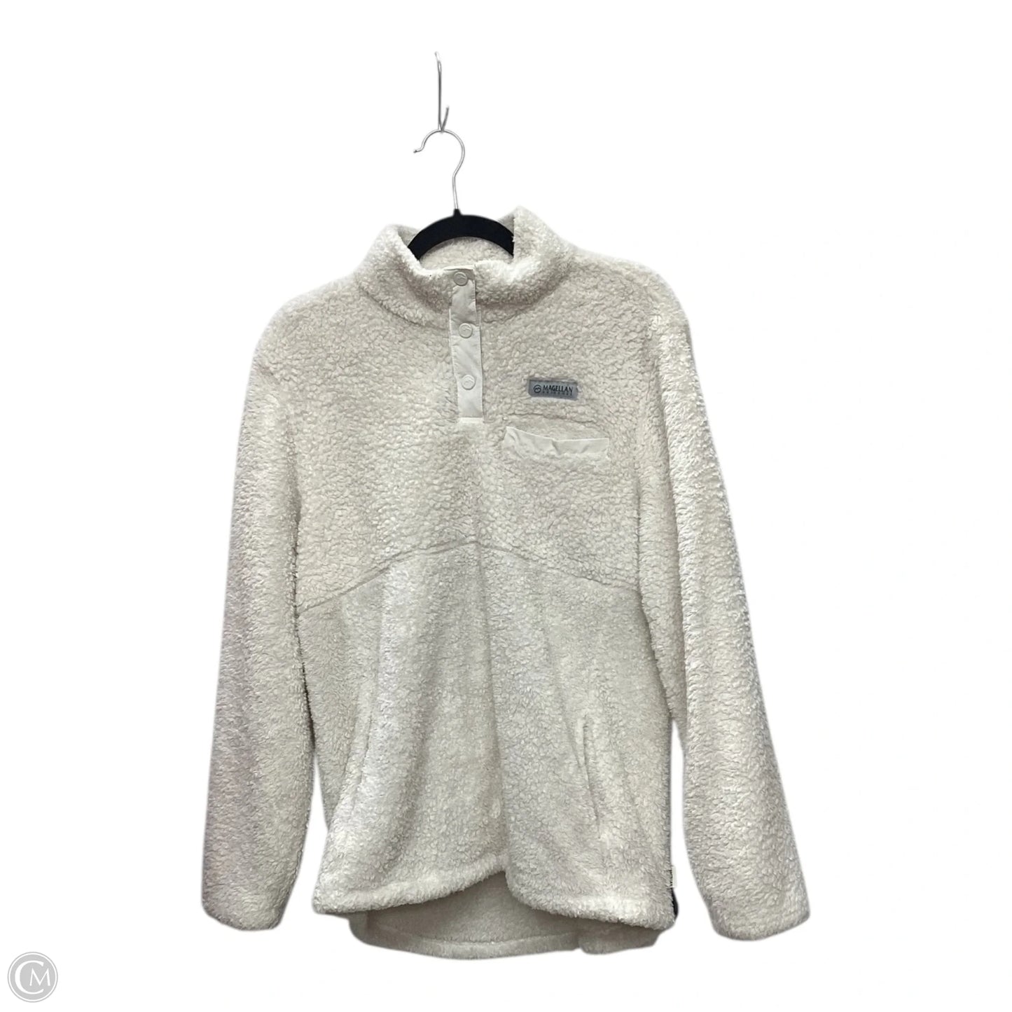 Jacket Faux Fur & Sherpa By Magellan In Cream, Size: L