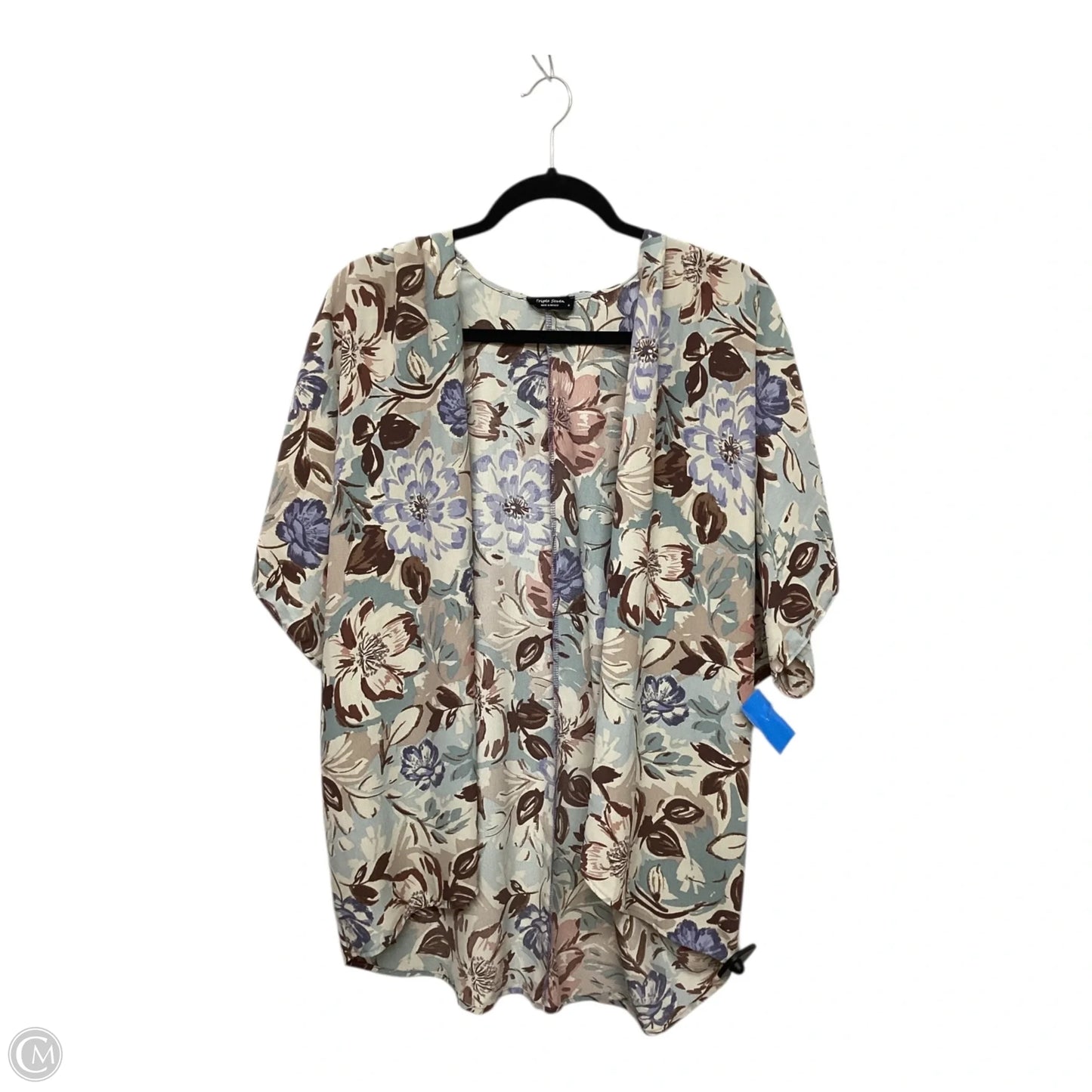 Kimono By Clothes Mentor In Floral Print, Size: S