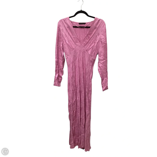 Dress Casual Maxi By Zara In Pink, Size: L