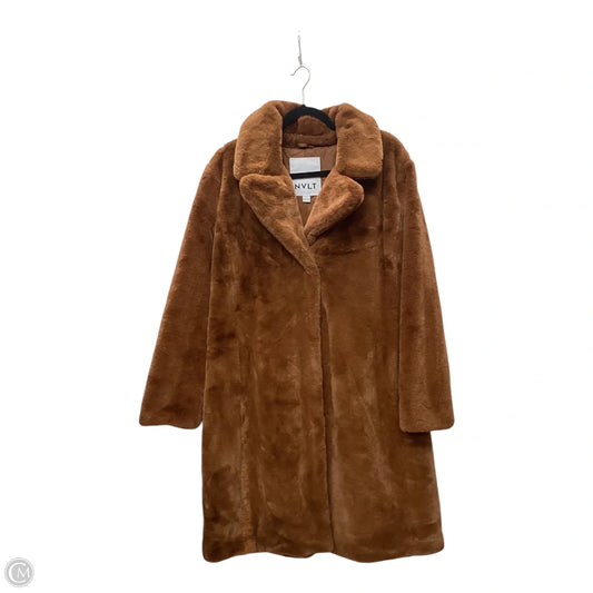 Coat Faux Fur & Sherpa By Clothes Mentor In Brown, Size: Xl