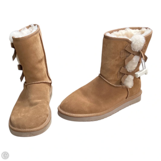 Boots Mid-calf Flats By Koolaburra By Ugg In Tan, Size: 10
