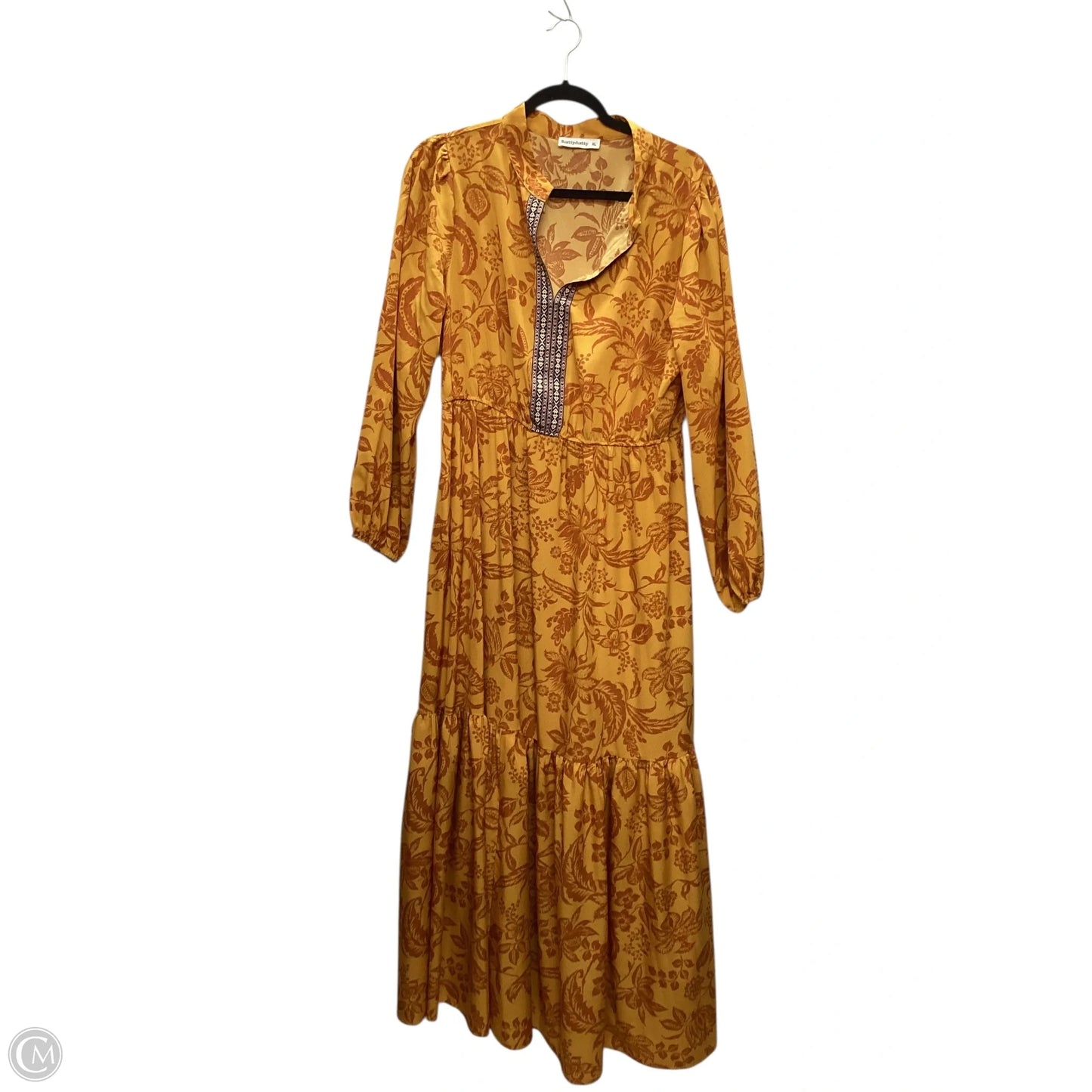 Dress Casual Maxi By Clothes Mentor In Yellow, Size: Xl