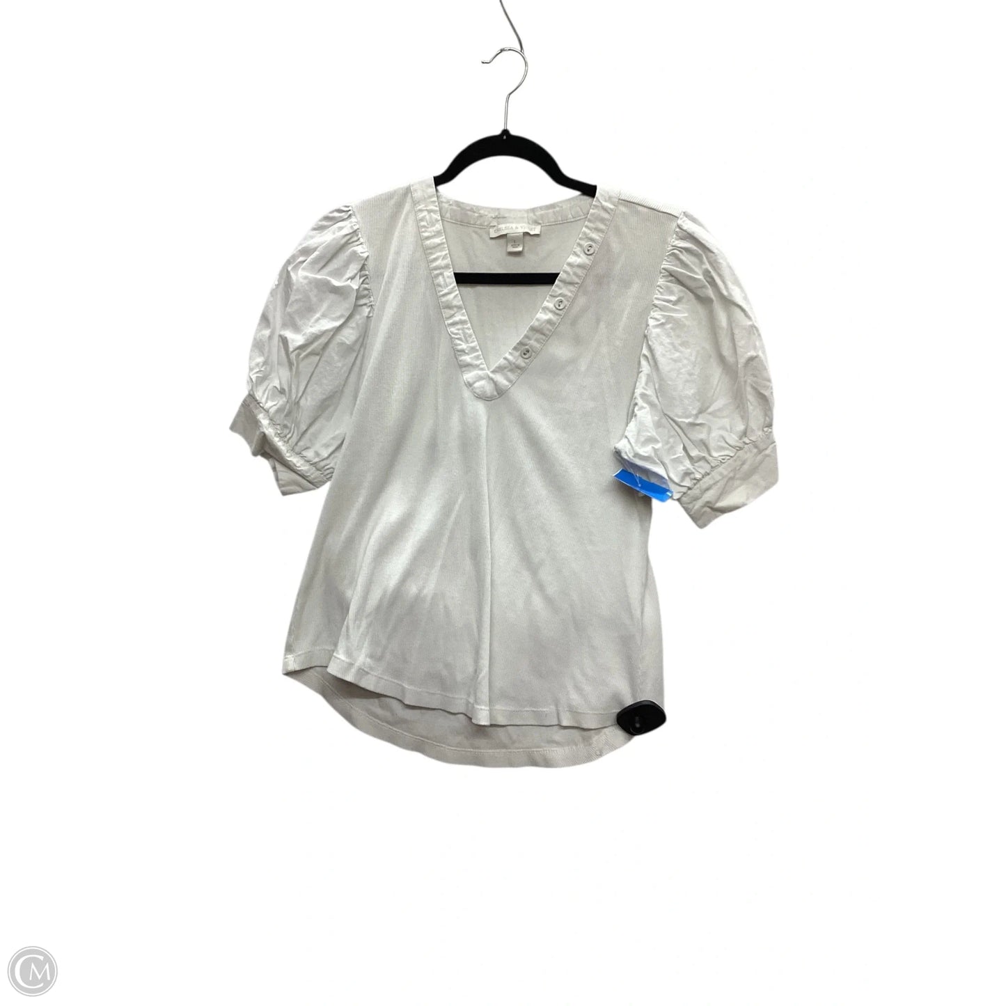 Top Short Sleeve By Chelsea And Violet In White, Size: L
