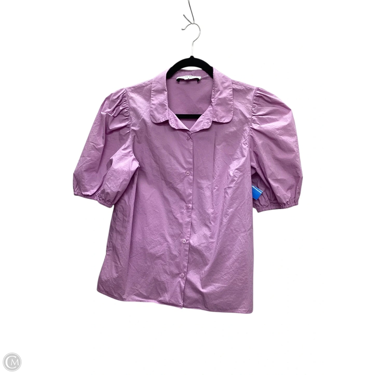 Top Short Sleeve By English Factory In Purple, Size: M