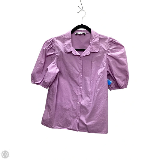 Top Short Sleeve By English Factory In Purple, Size: M