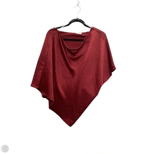 Blouse Short Sleeve By Entro In Red, Size: M