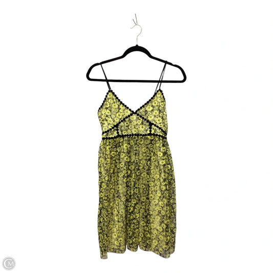 Dress Party Short By Romeo And Juliet In Black & Yellow, Size: S