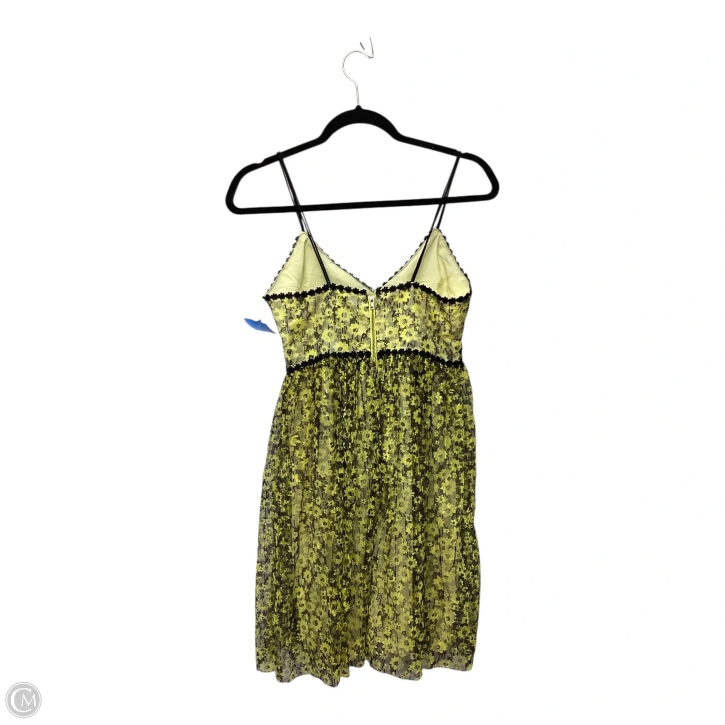 Dress Party Short By Romeo And Juliet In Black & Yellow, Size: S