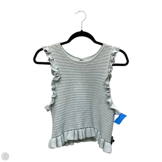 Top Sleeveless By Zara In Blue, Size: M