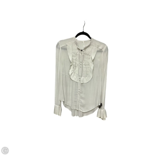 Blouse Long Sleeve By Free People In White, Size: S