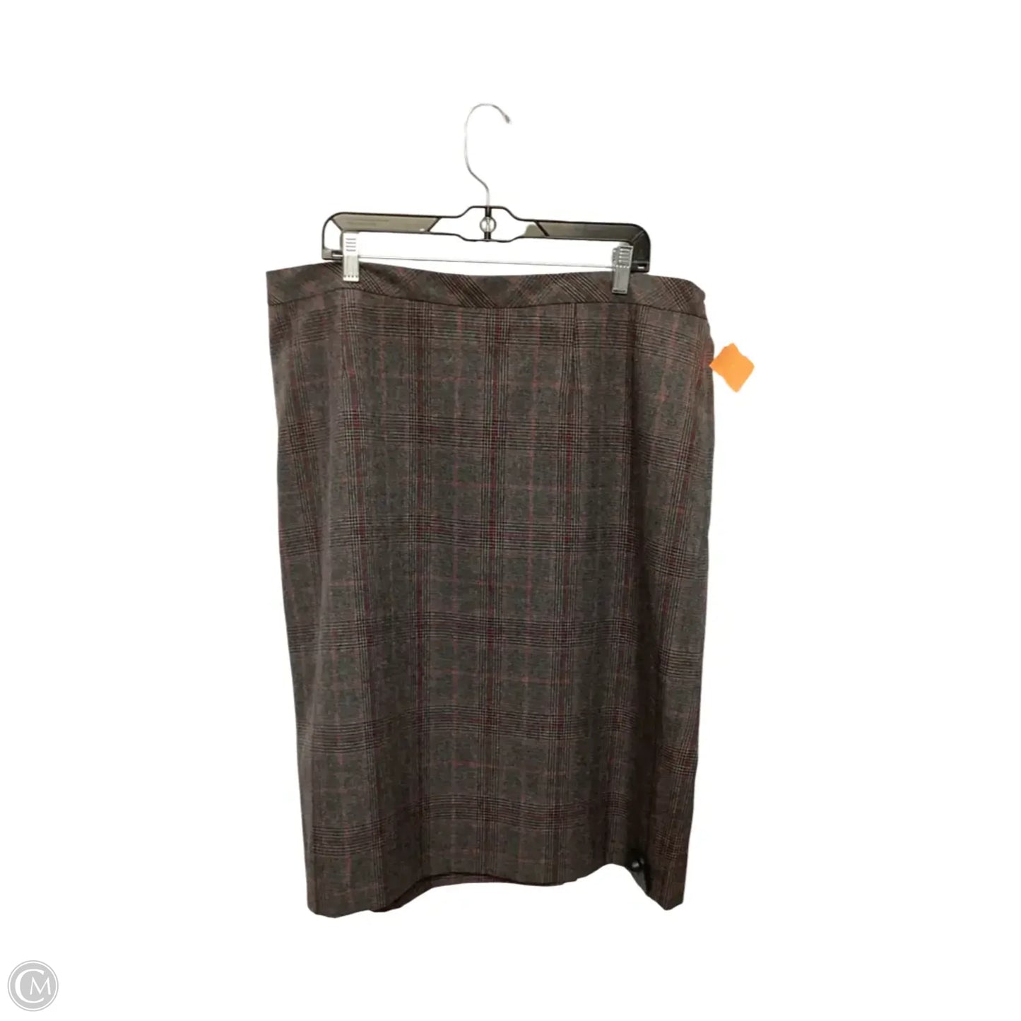 Skirt Mini & Short By Le Suit In Plaid Pattern, Size: 18