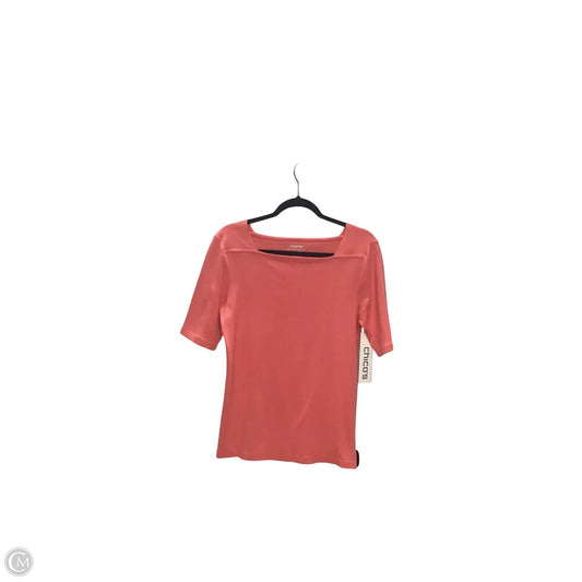Top Short Sleeve Basic By Chicos In Pink, Size: M