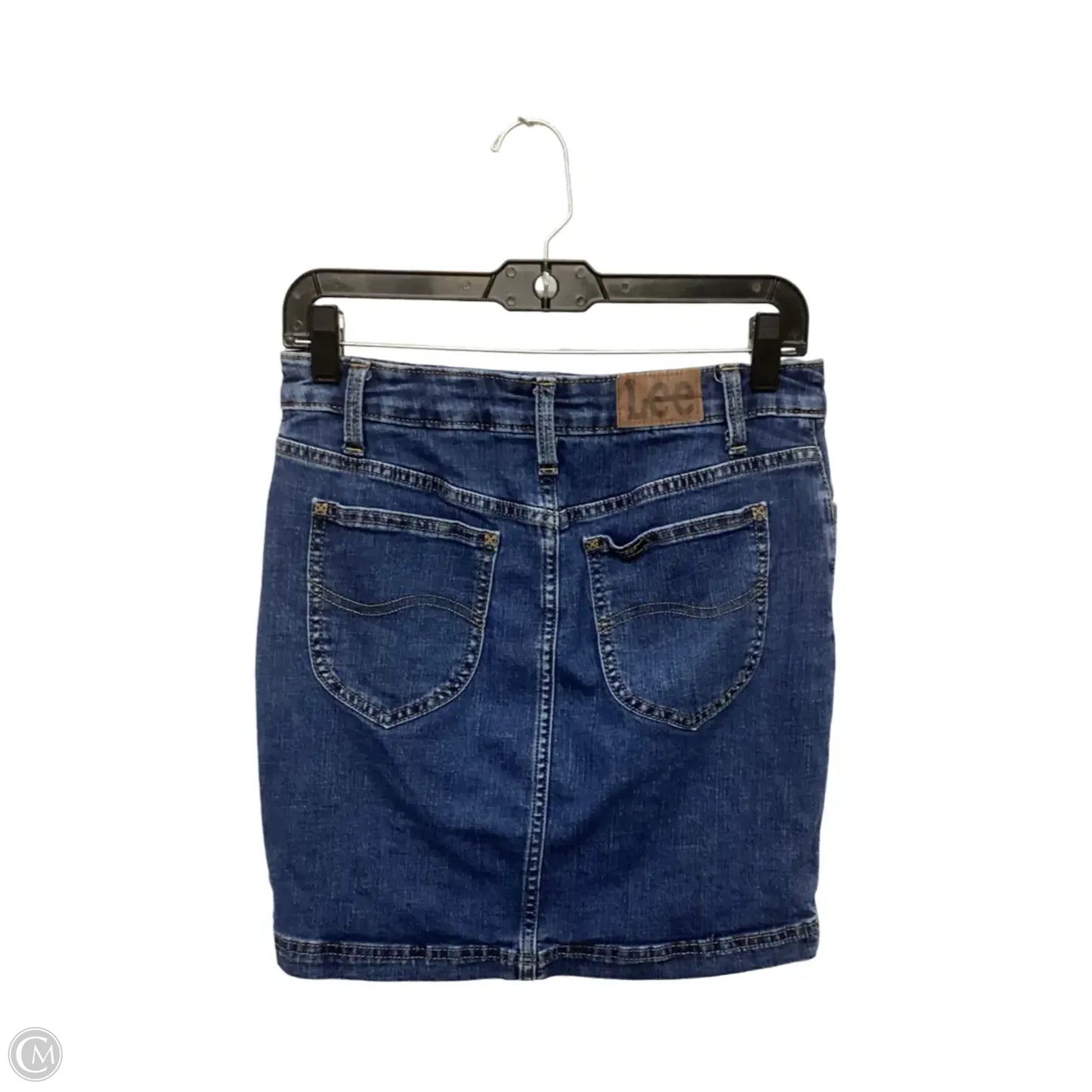 Skirt Mini & Short By Lee In Blue Denim, Size: 6