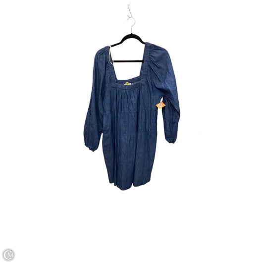 Dress Casual Short By Luxology In Blue Denim, Size: Xl