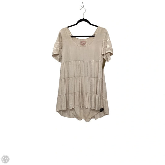 Designer Dress Casual Short By Show Me Your Mumu In Tan, Size: M