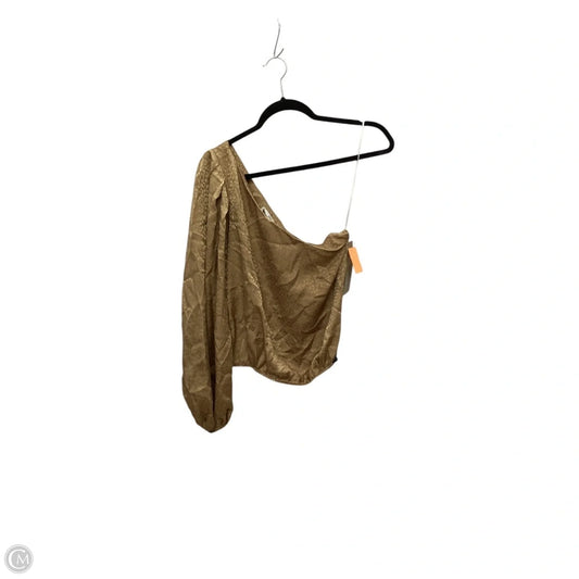 Designer Blouse Long Sleeve By Show Me Your Mumu In Animal Print, Size: M