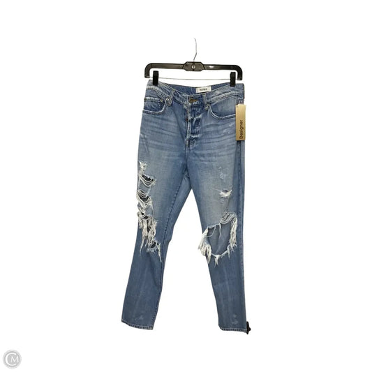Designer Jeans Boyfriend By Pistola In Blue Denim, Size: 4