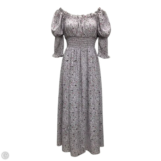 Designer Dress Casual Maxi By Cmc In Purple, Size: M