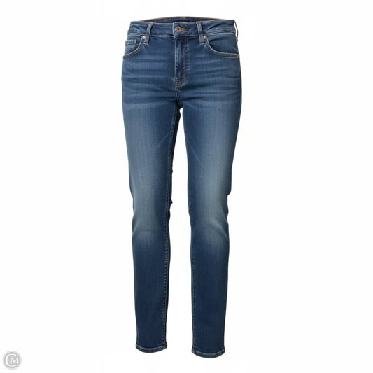 Designer Jeans Skinny By Hudson In Blue Denim, Size: 2