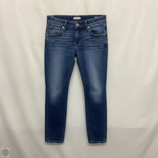 Designer Jeans Skinny By Hudson In Blue Denim, Size: 2