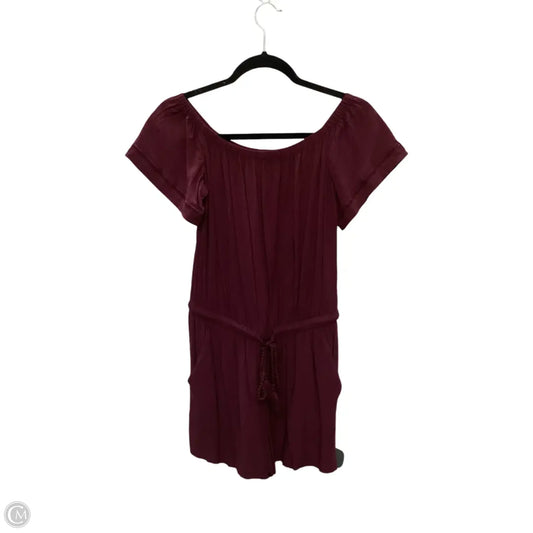 Romper By Loft In Maroon, Size: Sp