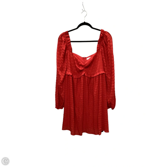 Dress Casual Short By Lush In Red, Size: L