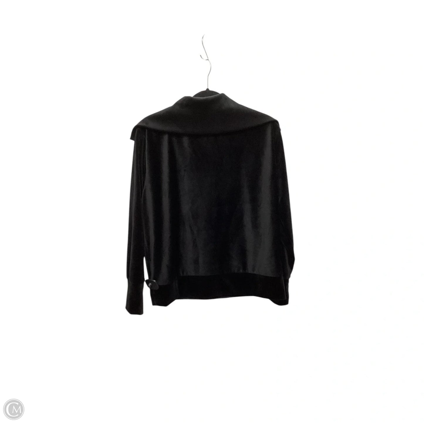 Top Long Sleeve Designer By Halston In Black, Size: M