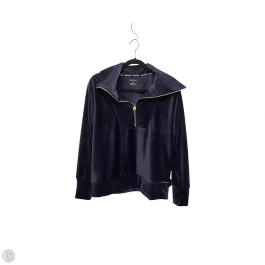 Top Long Sleeve Designer By Halston In Blue, Size: M