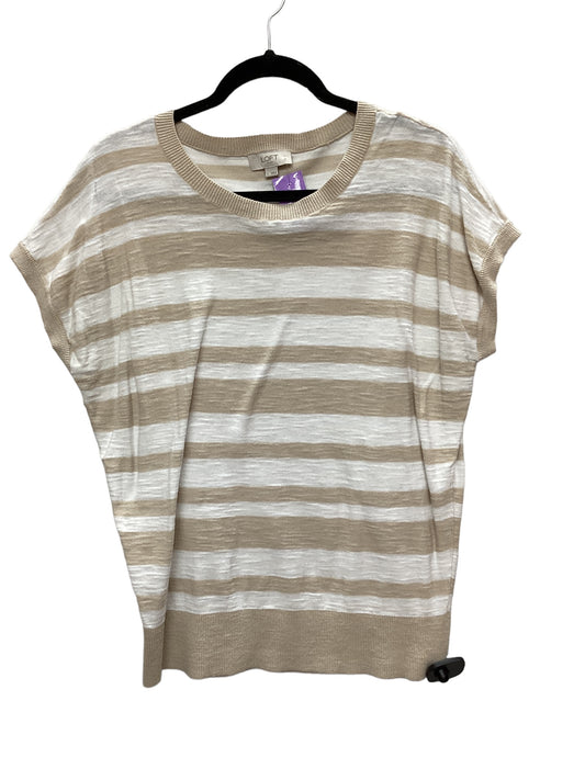 Striped Pattern Top Sleeveless Loft, Size L