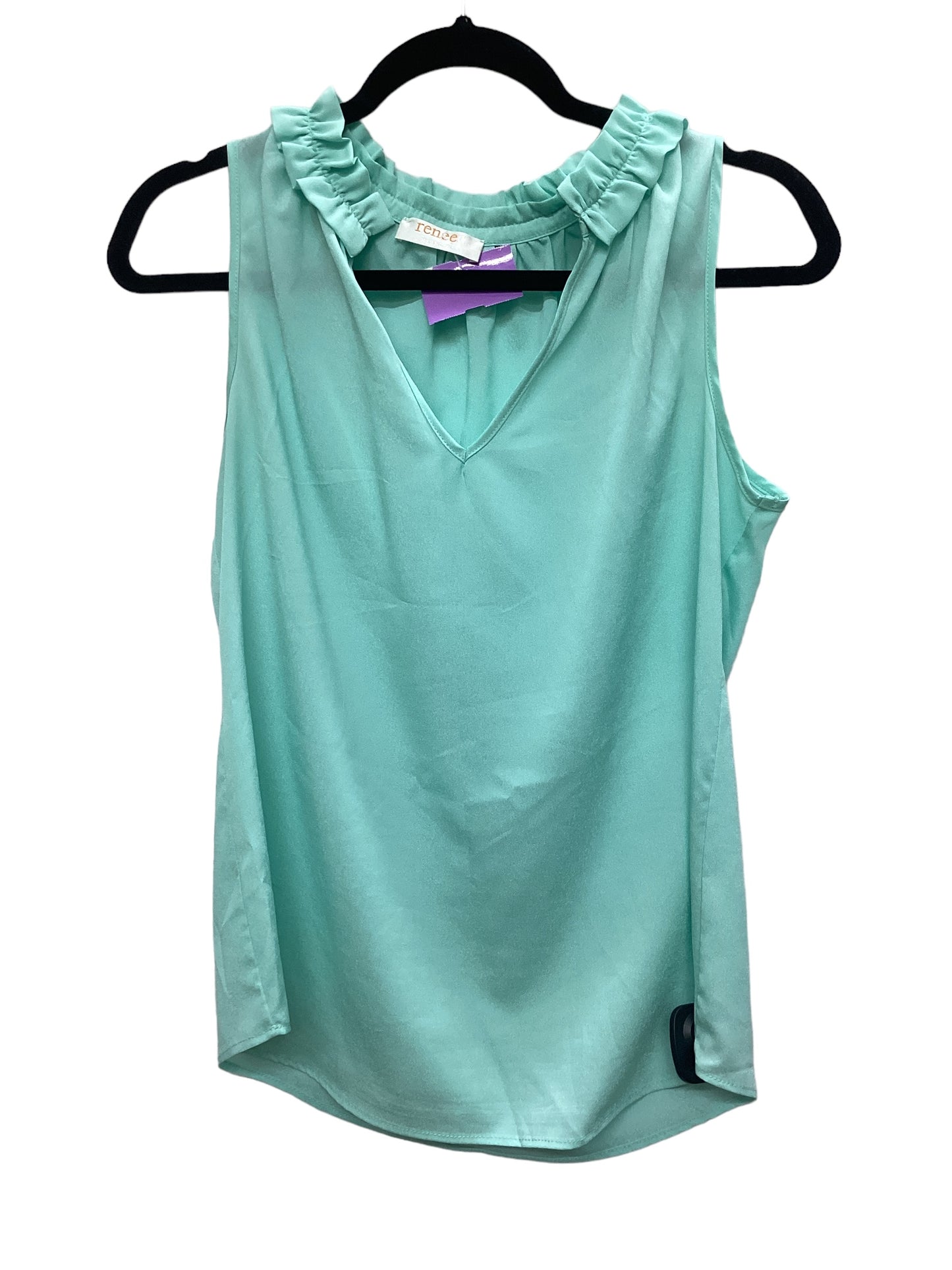 Green Top Sleeveless Renee C, Size L