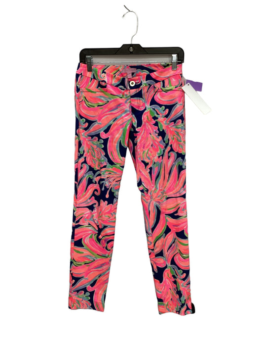 Multi-colored Pants Designer Lilly Pulitzer, Size 0