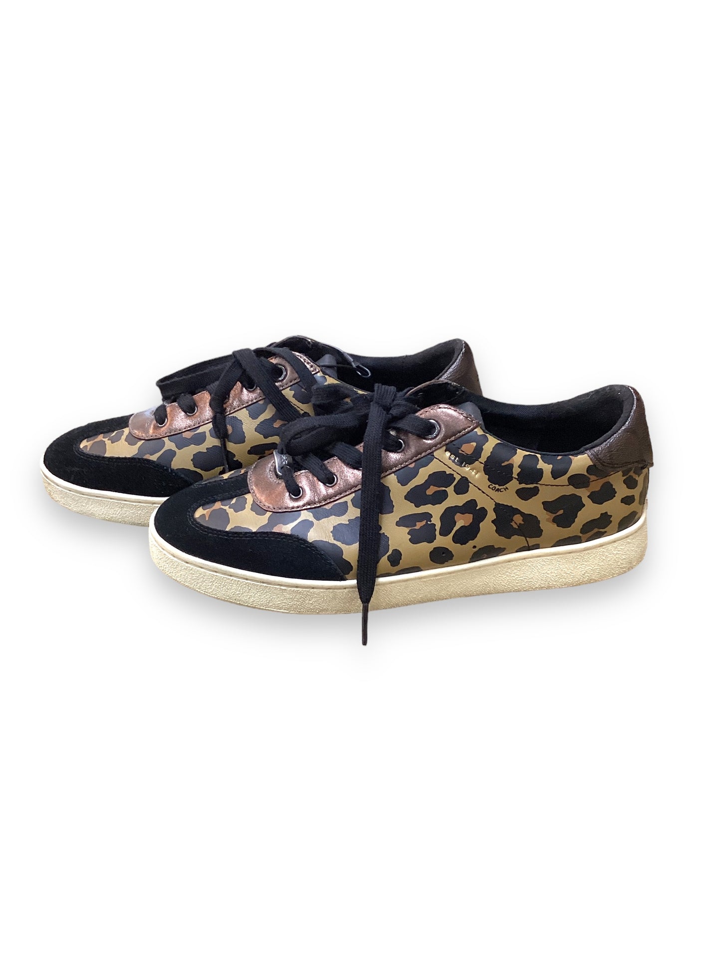 Leopard Print Shoes Sneakers Coach, Size 10