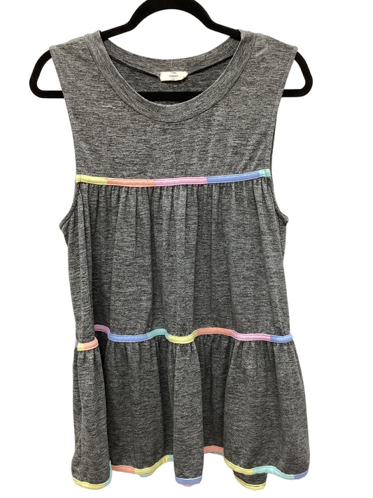 Grey Top Sleeveless Entro, Size L