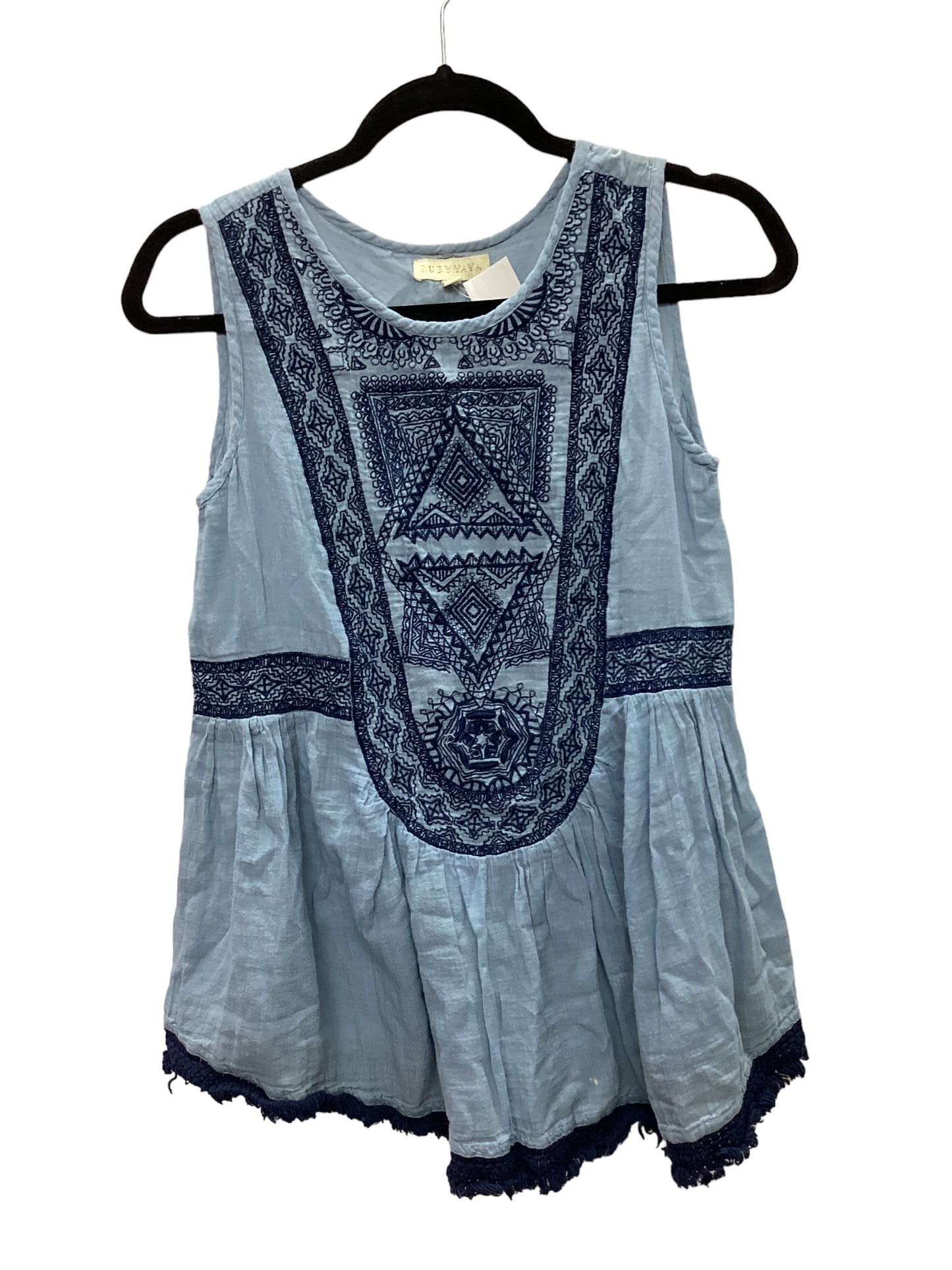 Blue Top Sleeveless Clothes Mentor, Size Xs