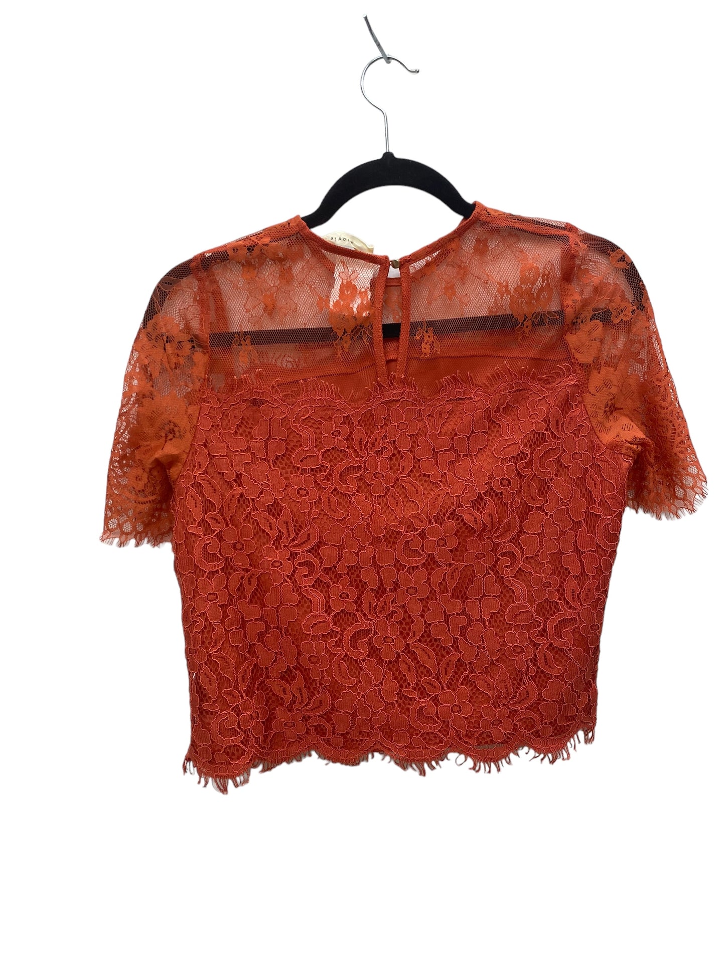 Orange Top Short Sleeve Elodie, Size S