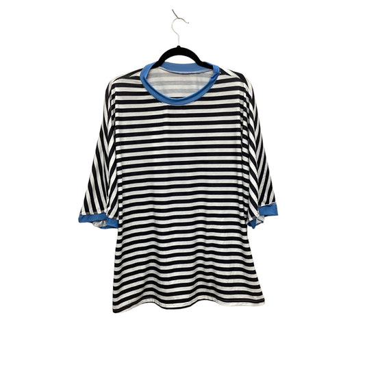 Top Short Sleeve By Cmf In Striped Pattern, Size: Xxl